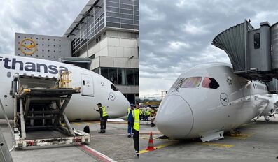 Nose Gear Collapse Grounds Lufthansa Dreamliner at Frankfurt Airport